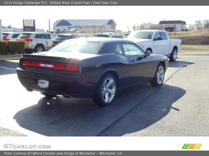 Brilliant Black Crystal Pearl / Dark Slate Gray 2010 Dodge Challenger R/T
