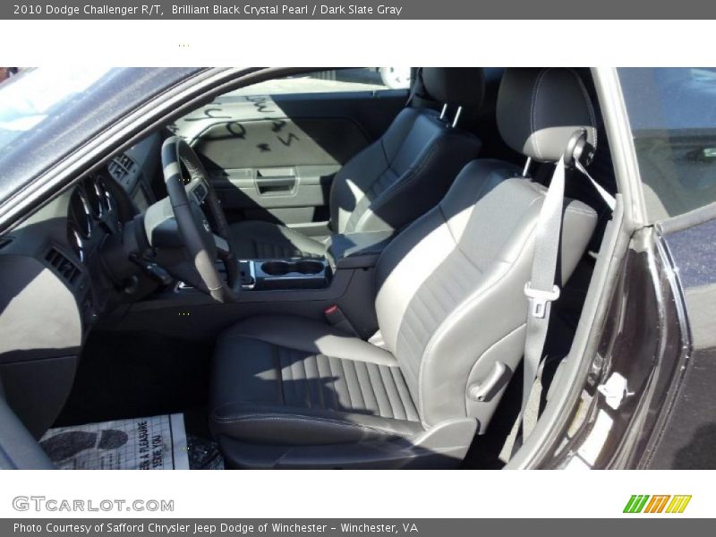 Brilliant Black Crystal Pearl / Dark Slate Gray 2010 Dodge Challenger R/T