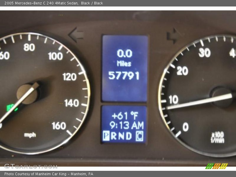 Black / Black 2005 Mercedes-Benz C 240 4Matic Sedan
