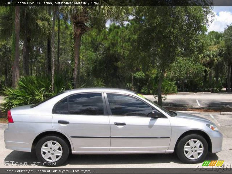Satin Silver Metallic / Gray 2005 Honda Civic DX Sedan