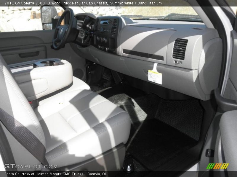 Summit White / Dark Titanium 2011 GMC Sierra 2500HD Work Truck Regular Cab Chassis