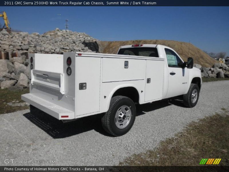 Summit White / Dark Titanium 2011 GMC Sierra 2500HD Work Truck Regular Cab Chassis