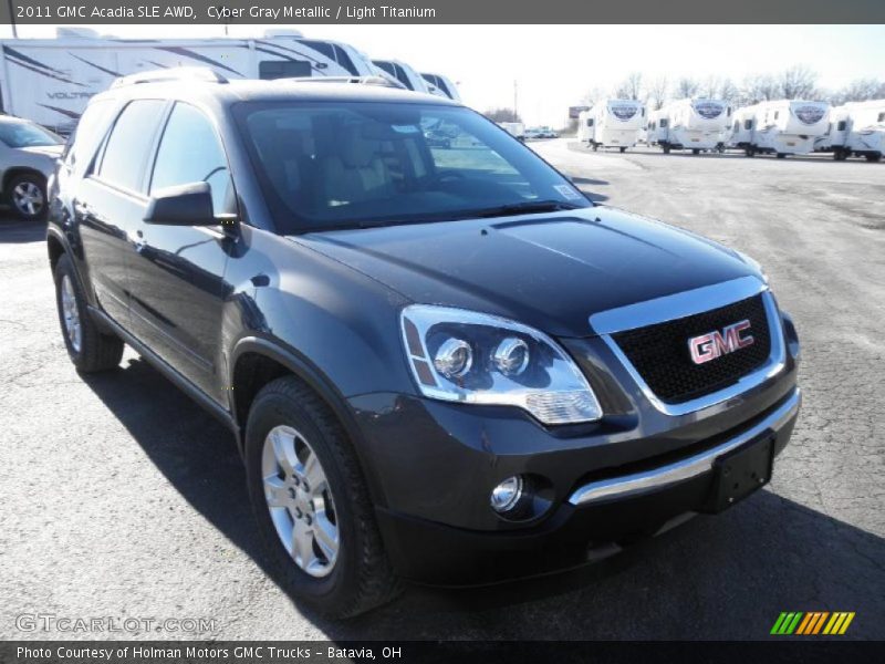 Cyber Gray Metallic / Light Titanium 2011 GMC Acadia SLE AWD
