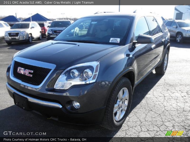 Cyber Gray Metallic / Light Titanium 2011 GMC Acadia SLE AWD
