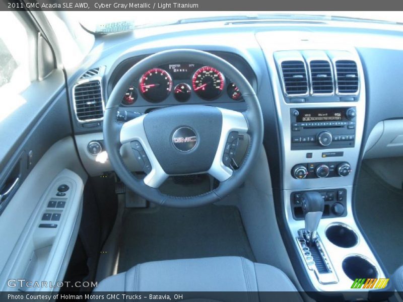 Cyber Gray Metallic / Light Titanium 2011 GMC Acadia SLE AWD