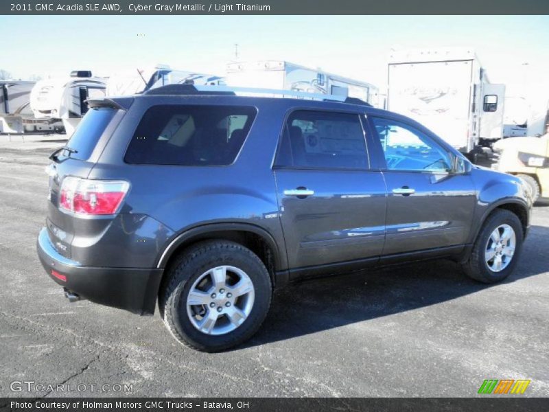 Cyber Gray Metallic / Light Titanium 2011 GMC Acadia SLE AWD