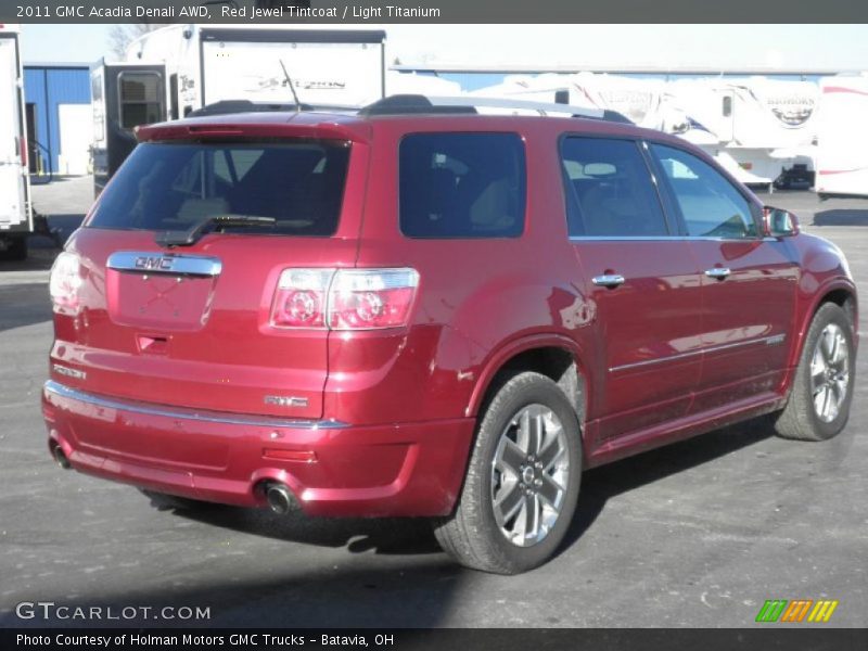 Red Jewel Tintcoat / Light Titanium 2011 GMC Acadia Denali AWD