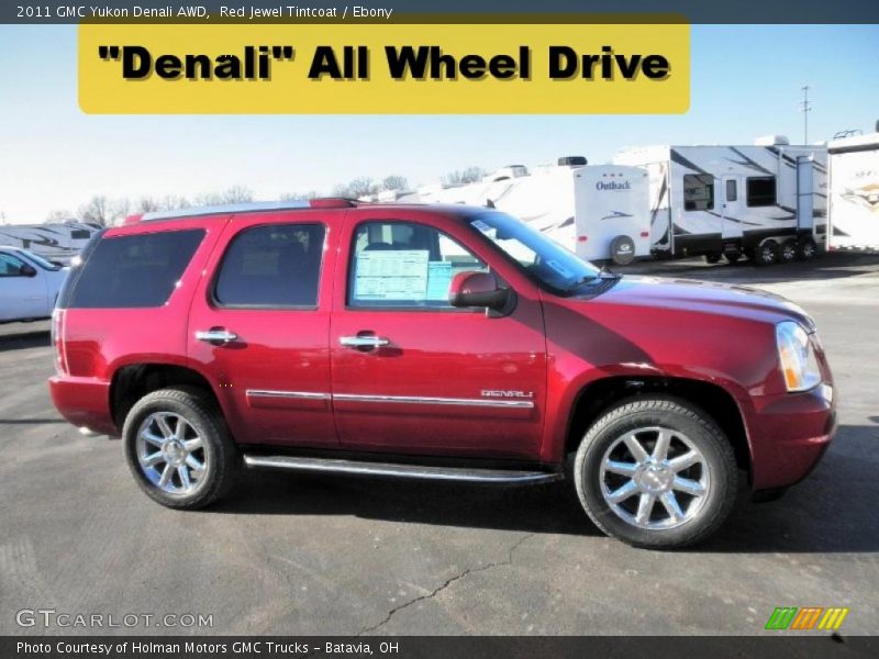 Red Jewel Tintcoat / Ebony 2011 GMC Yukon Denali AWD