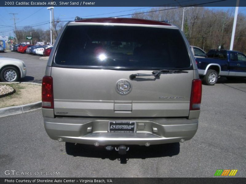 Silver Sand / Pewter 2003 Cadillac Escalade AWD