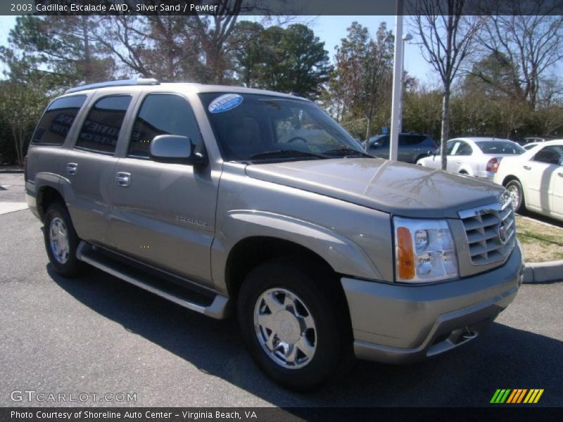 Silver Sand / Pewter 2003 Cadillac Escalade AWD