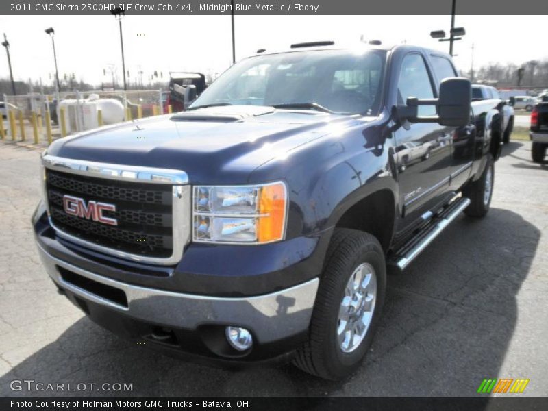 Midnight Blue Metallic / Ebony 2011 GMC Sierra 2500HD SLE Crew Cab 4x4