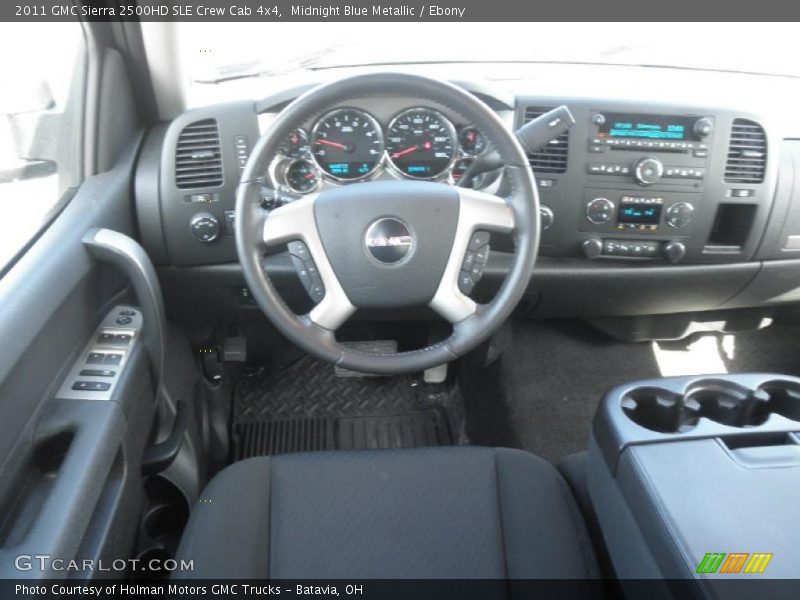 Midnight Blue Metallic / Ebony 2011 GMC Sierra 2500HD SLE Crew Cab 4x4