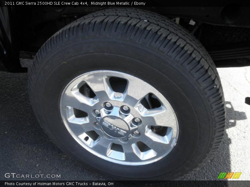 Midnight Blue Metallic / Ebony 2011 GMC Sierra 2500HD SLE Crew Cab 4x4