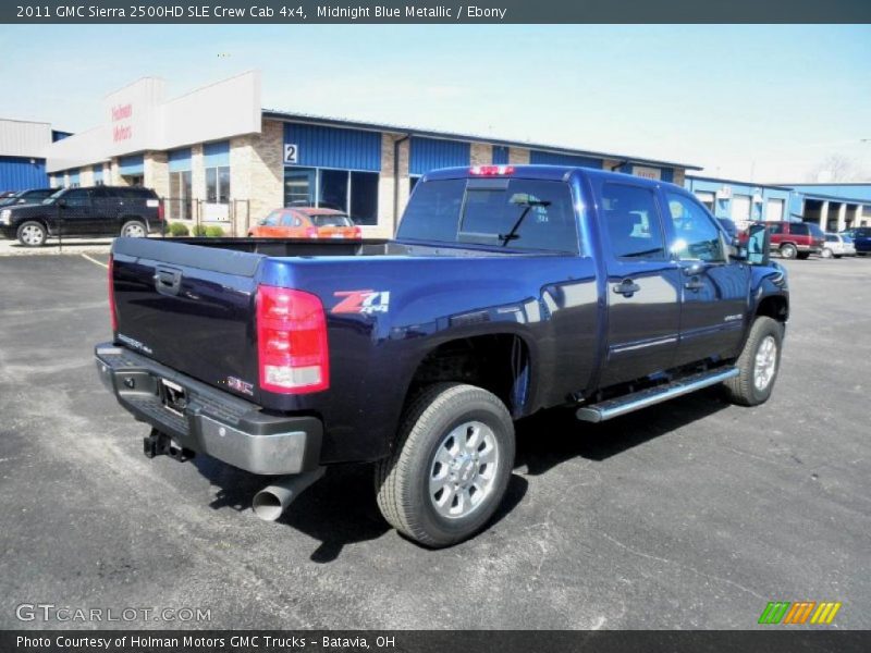 Midnight Blue Metallic / Ebony 2011 GMC Sierra 2500HD SLE Crew Cab 4x4