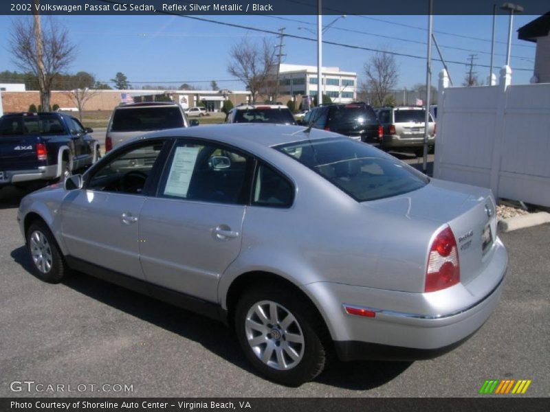 Reflex Silver Metallic / Black 2002 Volkswagen Passat GLS Sedan