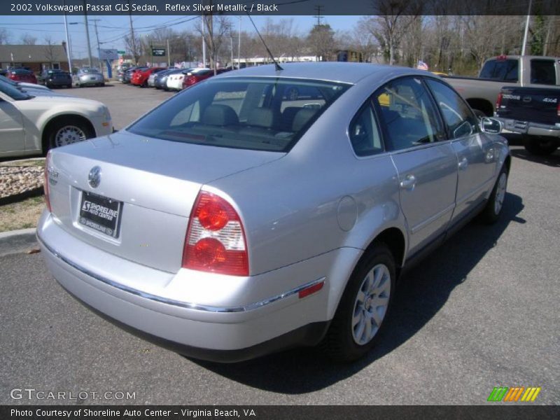 Reflex Silver Metallic / Black 2002 Volkswagen Passat GLS Sedan