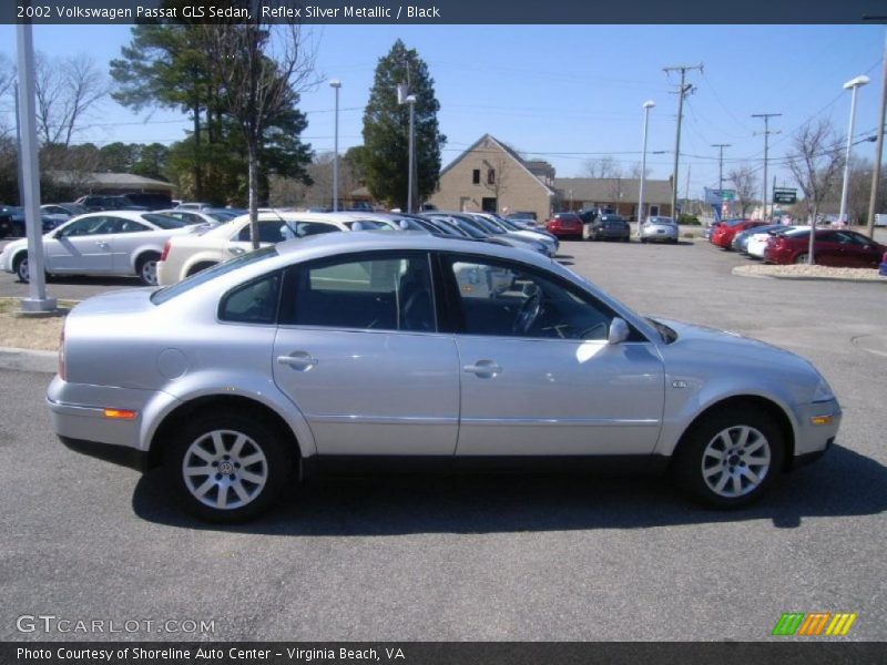 Reflex Silver Metallic / Black 2002 Volkswagen Passat GLS Sedan