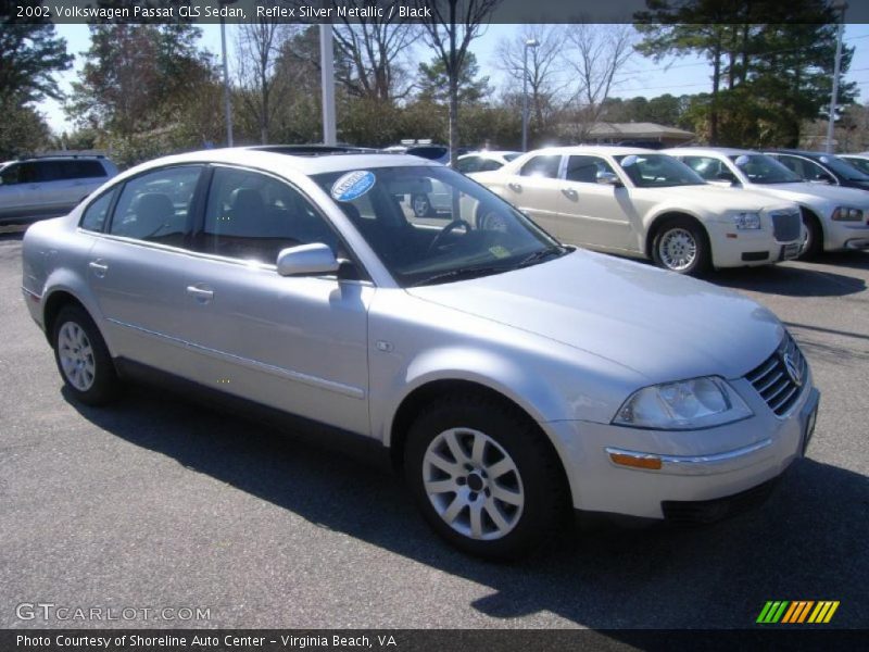 Reflex Silver Metallic / Black 2002 Volkswagen Passat GLS Sedan