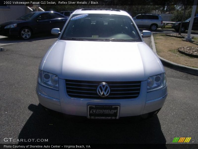 Reflex Silver Metallic / Black 2002 Volkswagen Passat GLS Sedan