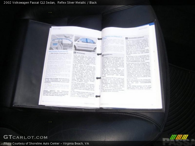 Reflex Silver Metallic / Black 2002 Volkswagen Passat GLS Sedan