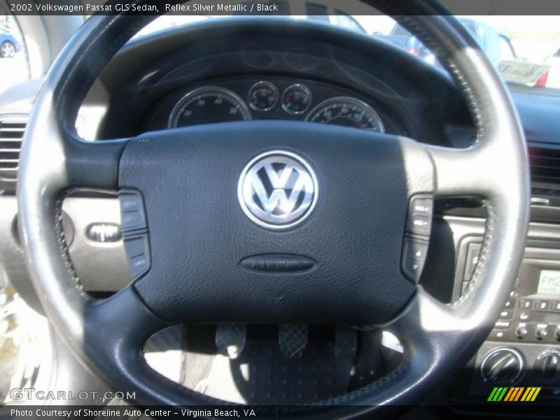 Reflex Silver Metallic / Black 2002 Volkswagen Passat GLS Sedan