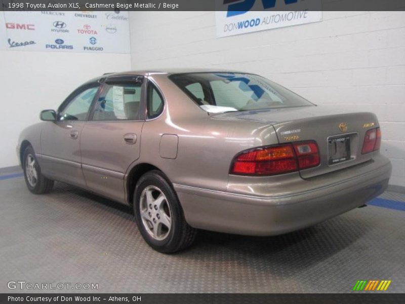 Cashmere Beige Metallic / Beige 1998 Toyota Avalon XLS