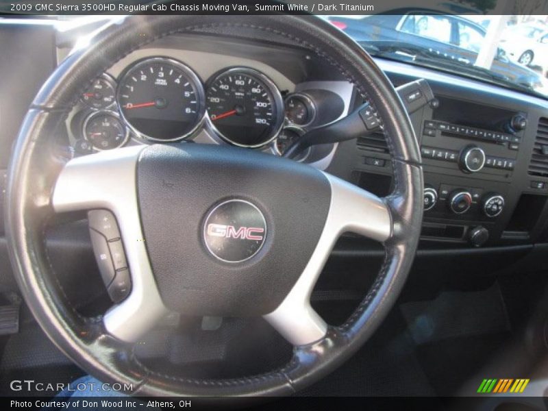 Summit White / Dark Titanium 2009 GMC Sierra 3500HD Regular Cab Chassis Moving Van