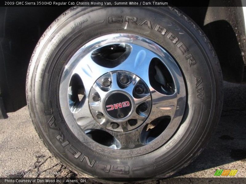  2009 Sierra 3500HD Regular Cab Chassis Moving Van Wheel