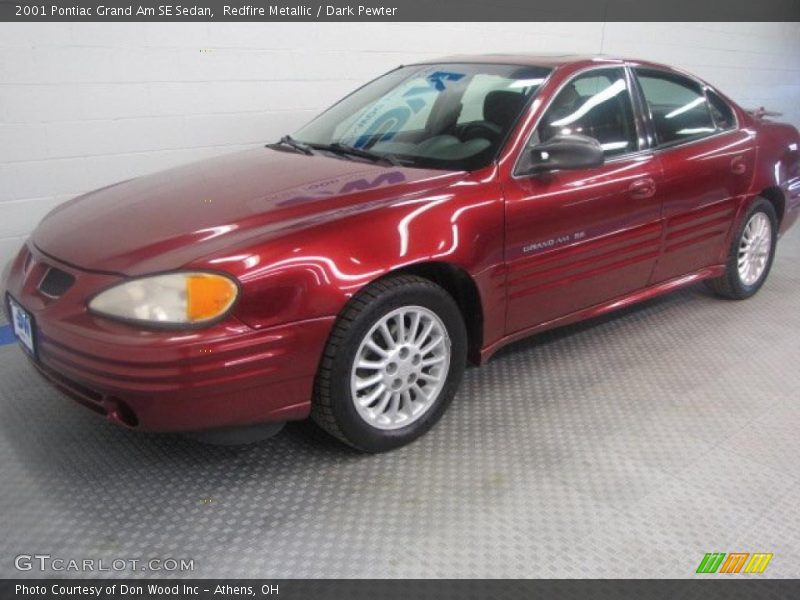 Redfire Metallic / Dark Pewter 2001 Pontiac Grand Am SE Sedan