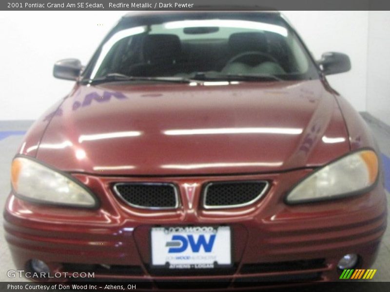 Redfire Metallic / Dark Pewter 2001 Pontiac Grand Am SE Sedan