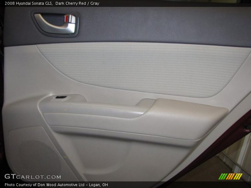 Dark Cherry Red / Gray 2008 Hyundai Sonata GLS