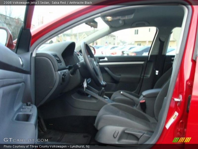 Salsa Red / Anthracite Black 2008 Volkswagen Jetta S Sedan
