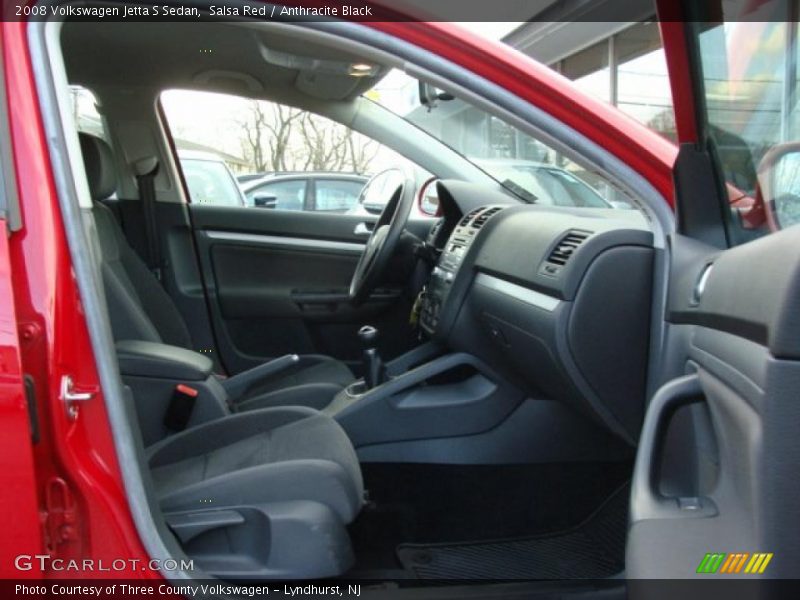 Salsa Red / Anthracite Black 2008 Volkswagen Jetta S Sedan