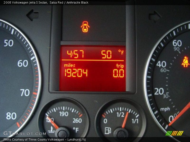 Salsa Red / Anthracite Black 2008 Volkswagen Jetta S Sedan