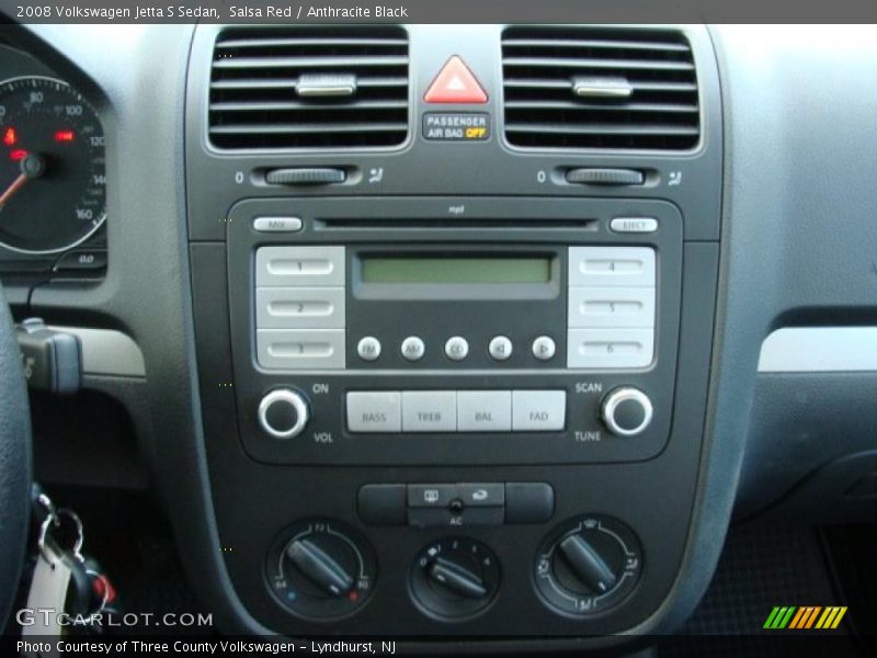 Salsa Red / Anthracite Black 2008 Volkswagen Jetta S Sedan