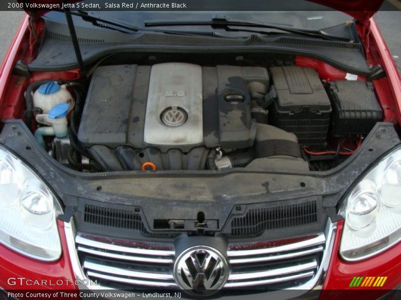 Salsa Red / Anthracite Black 2008 Volkswagen Jetta S Sedan