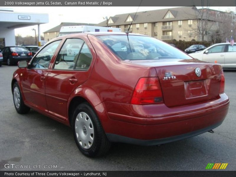 Canyon Red Metallic / Beige 2000 Volkswagen Jetta GL Sedan