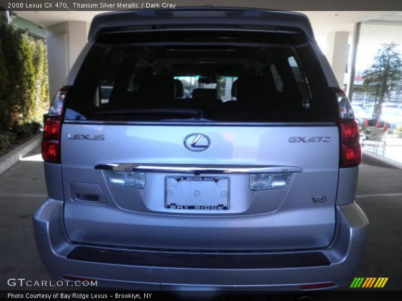 Titanium Silver Metallic / Dark Gray 2008 Lexus GX 470