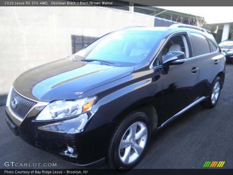 Obsidian Black / Black/Brown Walnut 2010 Lexus RX 350 AWD