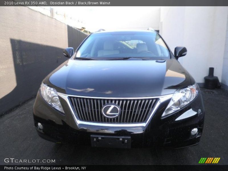 Obsidian Black / Black/Brown Walnut 2010 Lexus RX 350 AWD
