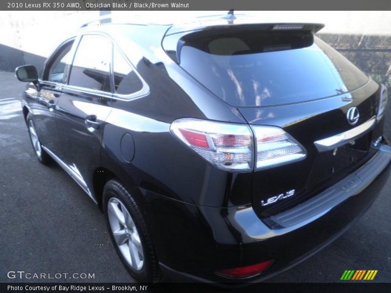 Obsidian Black / Black/Brown Walnut 2010 Lexus RX 350 AWD