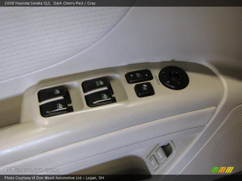 Dark Cherry Red / Gray 2008 Hyundai Sonata GLS
