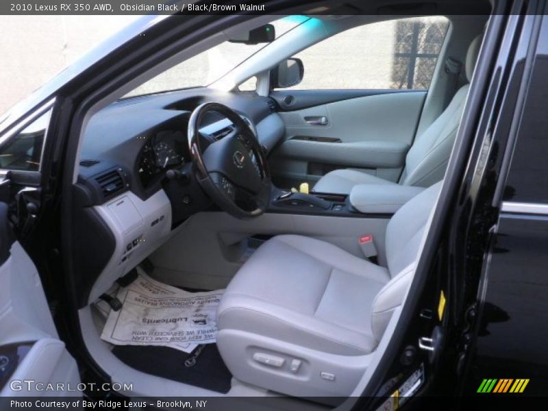Obsidian Black / Black/Brown Walnut 2010 Lexus RX 350 AWD