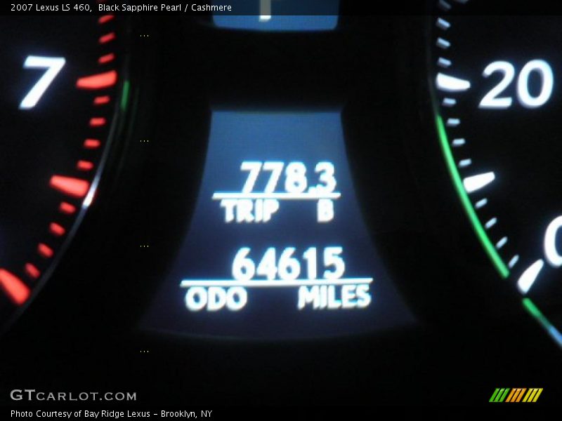 Black Sapphire Pearl / Cashmere 2007 Lexus LS 460