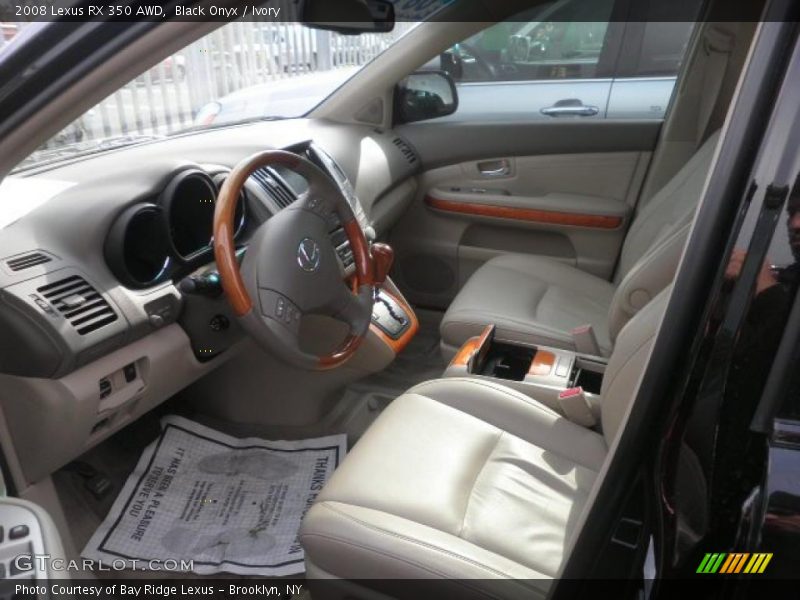 Black Onyx / Ivory 2008 Lexus RX 350 AWD
