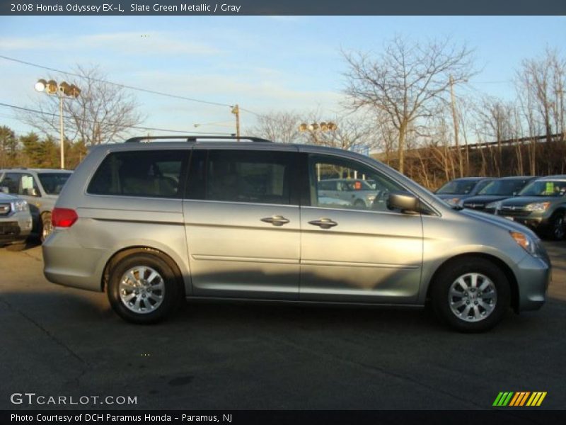 Slate Green Metallic / Gray 2008 Honda Odyssey EX-L