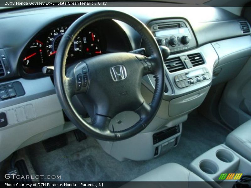Slate Green Metallic / Gray 2008 Honda Odyssey EX-L