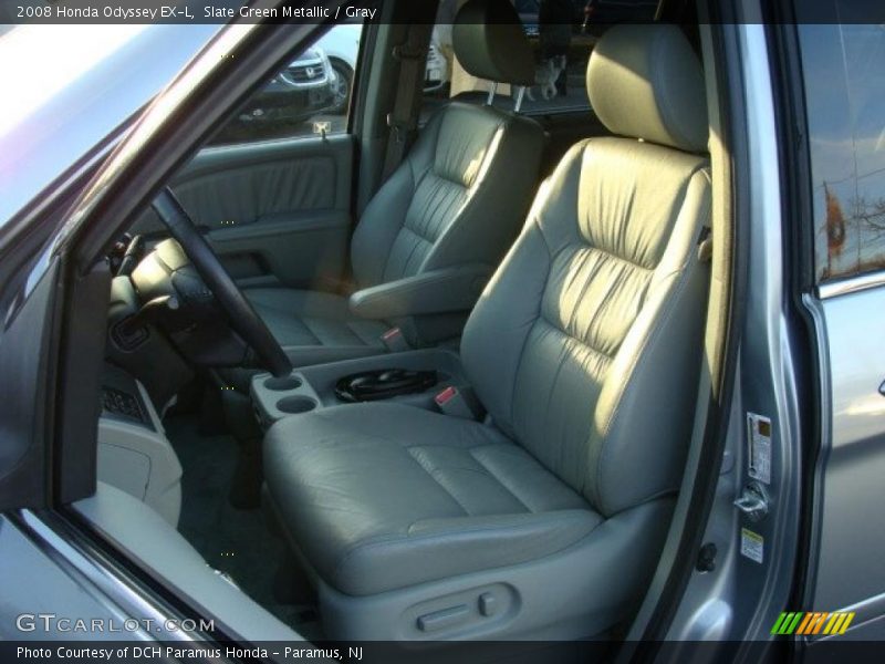 Slate Green Metallic / Gray 2008 Honda Odyssey EX-L