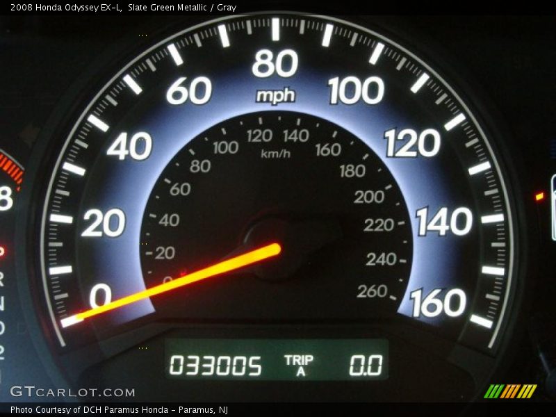 Slate Green Metallic / Gray 2008 Honda Odyssey EX-L