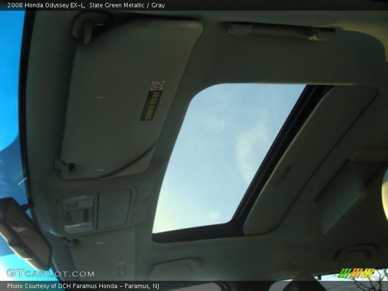 Slate Green Metallic / Gray 2008 Honda Odyssey EX-L